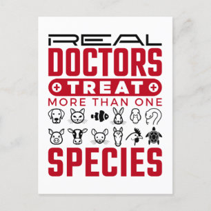 Reell Läkare behandlar mer än en veterinär Vykort