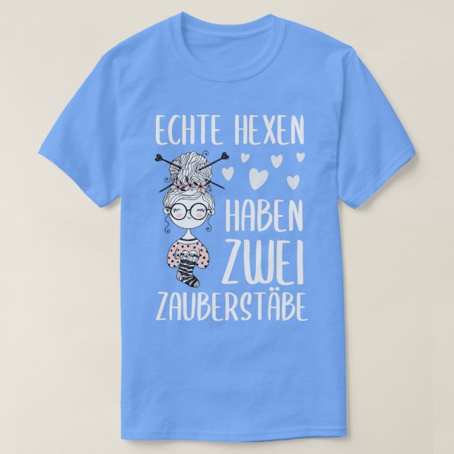 Reella häxor har två trollspön-gåvor t shirt (Design framsida)
