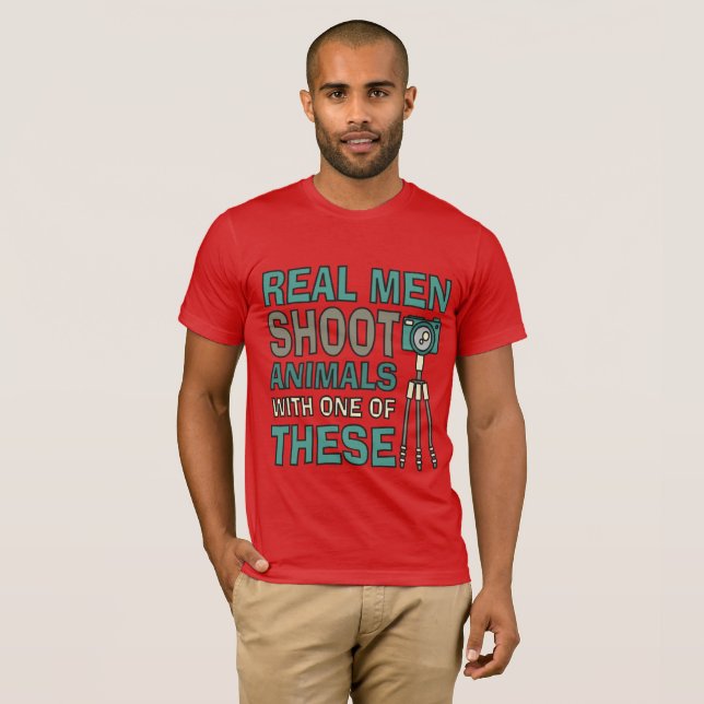 Reella Manar lustig fotograf T-shirt (Hel framsida)