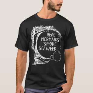 Reella Sjöjungfruar Rökning Sjögräs Vuxen Pot Humo T Shirt