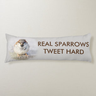 Reella Sparrows Tweet Hårt roligt anpassade Kroppskudde