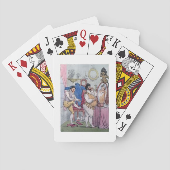 ReEmergency a la Mode, 1812 (färgadens etsning) Casinokort (Baksidan)