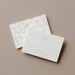 ReEmergency Beige Allergy Diet Restriction Bröllop OSA Kort