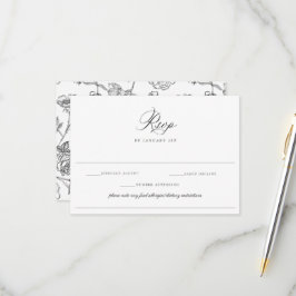 ReEmergency Black Allergy Diet Restriction Bröllop OSA Kort