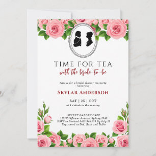 ReEmergency Blommigt Tea Party möhippa Inbjudningar