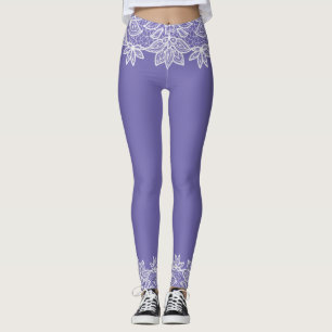 ReEmergency Blue med Snöre look Spandex Leggings