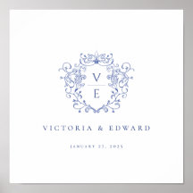ReEmergency Blue Ornamental Vapensköld Monogram Br