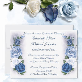 ReEmergency Bridgerton Blue Ro Cameo Inbjudningar