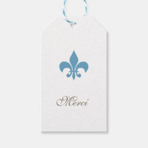 ReEmergency Fransk Blue Fleur de Lis Merci Bröllop