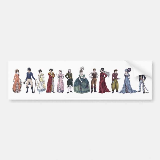 ReEmergency Mode Jane Austen Bumper Sticker Bildekal (Framsidan)