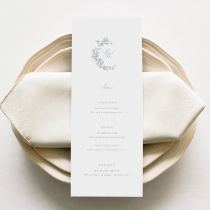ReEmergency Monogram Bröllop Menu Meny