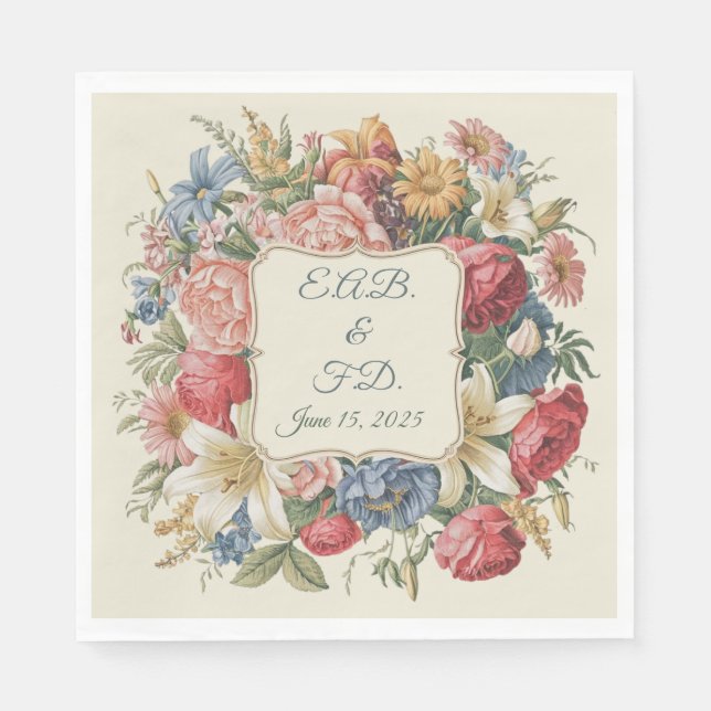 ReEmergency stil monogram serviette Regencycore Pappersservett (Framsidan)