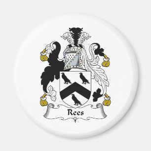Rees familjvapensköld magnet