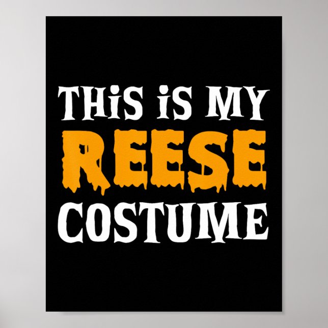 Reese Halloween Personlig Costume Funny Poster (Framsidan)