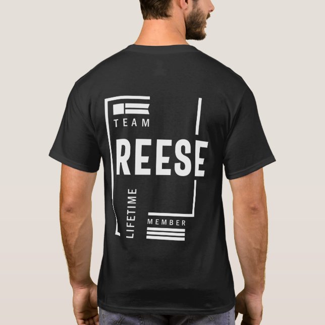 Reese Personlig Namn Birthday Gift T Shirt (Baksida)