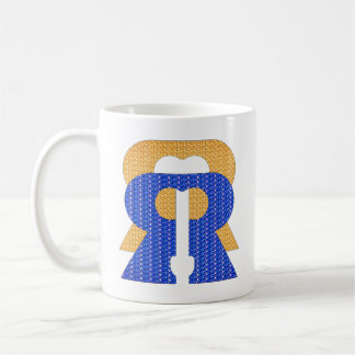 Reese Rideout Blue & Guld Kaffemugg