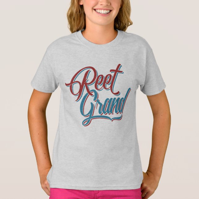 Reet Grand Yorkshire Northern English Dialect T Shirt (Framsida)