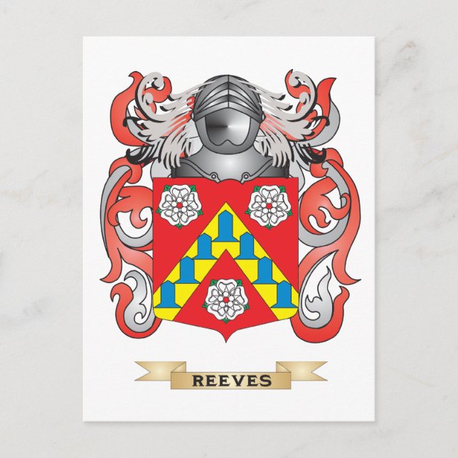 Reeves Jackar av Arm (Family Crest) Vykort (Framsida)