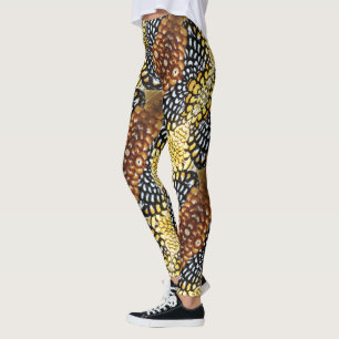 Reeve's Pheasant Feather Legings - Design 2 Leggings
