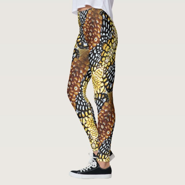 Reeve's Pheasant Feather Legings - Design 2 Leggings (Vänster)