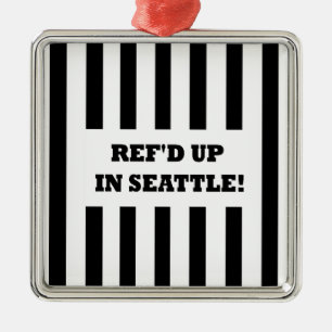 Ref var på plats i Seattle med ersättningsbidrag Julgransprydnad Metall