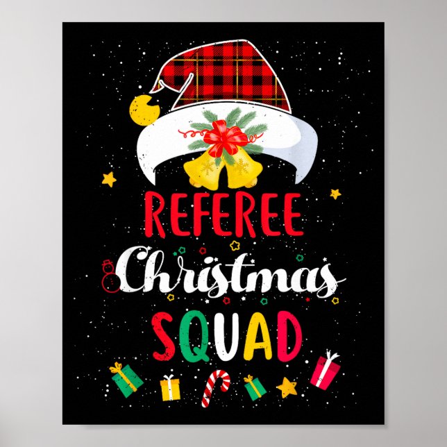 Referee Christmas Squad Santa Hat Umre Match  Poster (Framsidan)