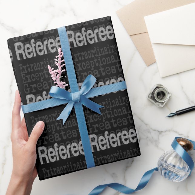 Referee Extraordinaire Presentpapper (Gifting)