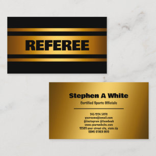 Referee Golden Visitkort