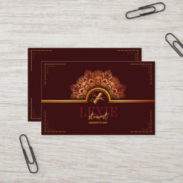 Referens för elegant och klassheatslista visitkort