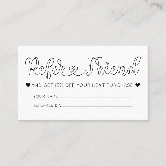 Referens för enkel Söt Vita hörn Typografi Visitkort (Framsida)