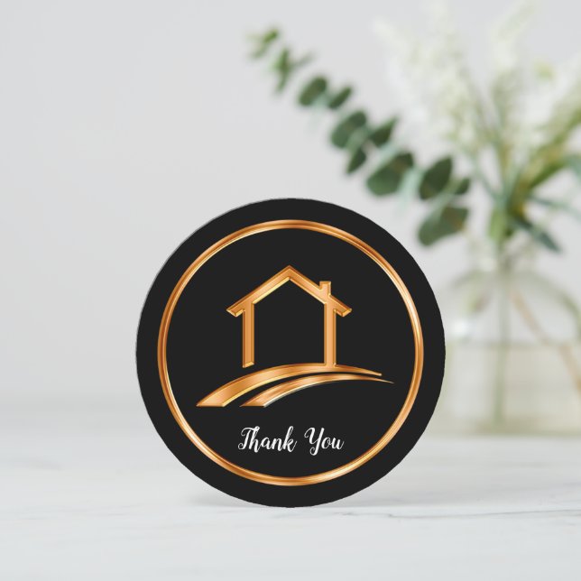 Referens till Classy Realtor - tack för dina kort (Stående Fram)