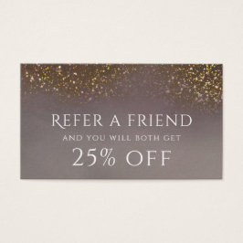 Referenskort för flytande glitter visitkort