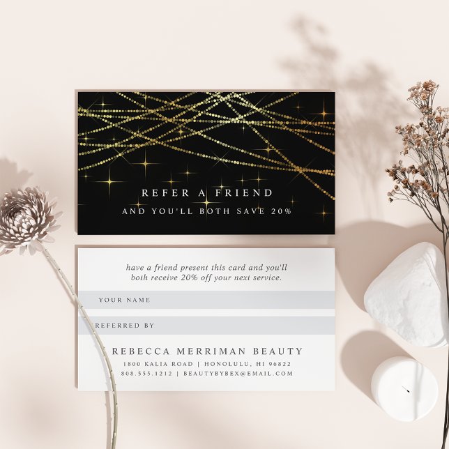 Referenskort för Golden Garland Rabattkort (Skapare uppladdad)