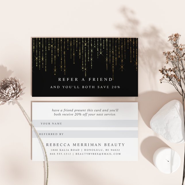 Referenskort för Guld Marquee Rabattkort (Skapare uppladdad)