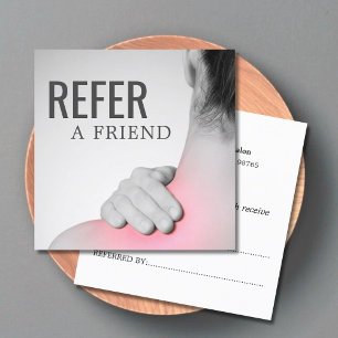 Referenskort för modern Elegant-massage-terapi Rabattkort