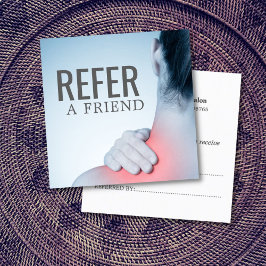 Referenskort för modern Elegant-massage-terapi Rabattkort