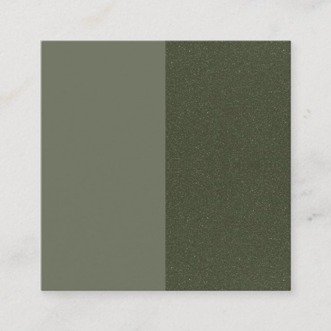 Referenskort för modern Grönt (delad design) Rabattkort (Framsida)