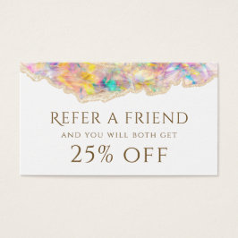 Referenskort för optisk design visitkort