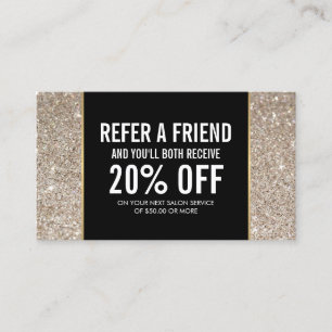 Referenskort för Platinum Glitter och Glamor Rabattkort