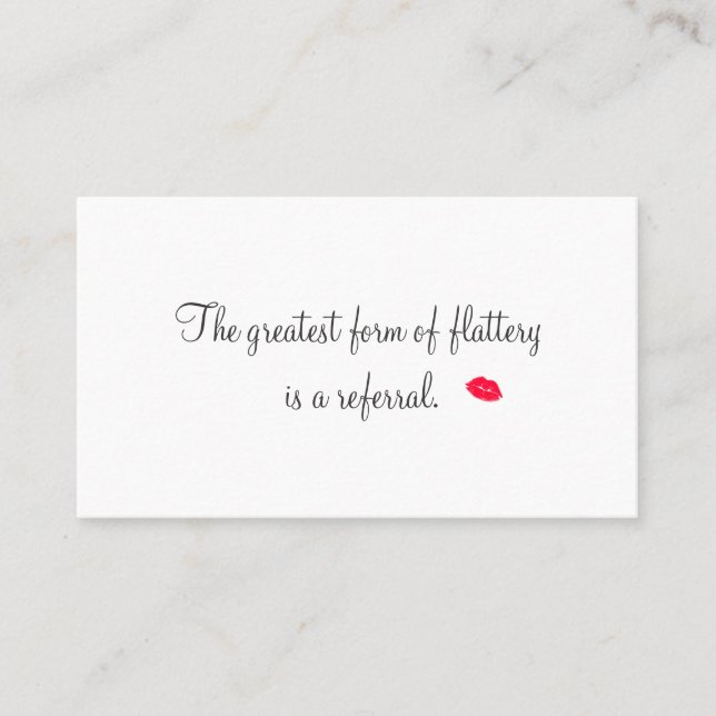 Referenskort för Retro Kissing Läppar-kometologi Rabattkort (Framsida)