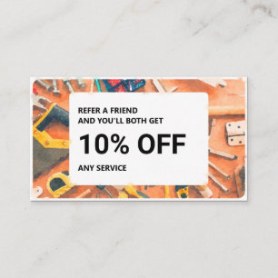 Referenskort: Handyman Services Visitkort
