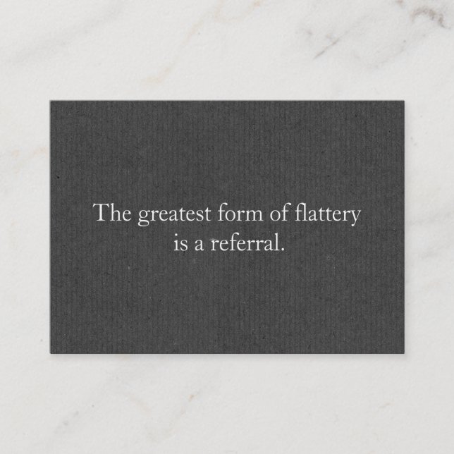 Referenskort Professionell Entrepreneur Grått Rabattkort (Framsida)