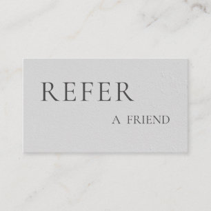 Referera en vän Elegant affärsprofessional Rabattkort