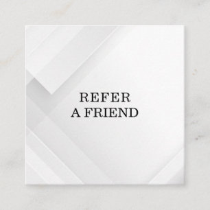 Referera en vän Elegant affärsprofessionalitet Rabattkort