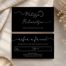 Referera En Vän Elegant Kalligrafi Skrift Minimal