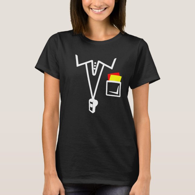 Referera till Costume Soccer-referens T Shirt (Framsida)