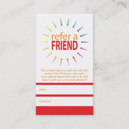 referera till en vän RinbowBurst Rabattkort