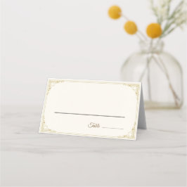 Refined Gold Frame Wedding Place Card Placeringskort