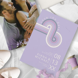 Refined Lines Geometric Wedding Violet ID983 Spara Datumet