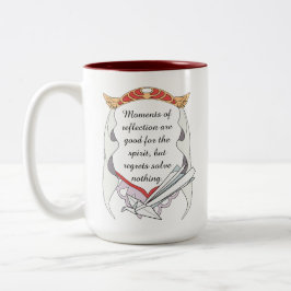 Reflect but don’t Regret Inspirational Mug Två-Tonad Mugg